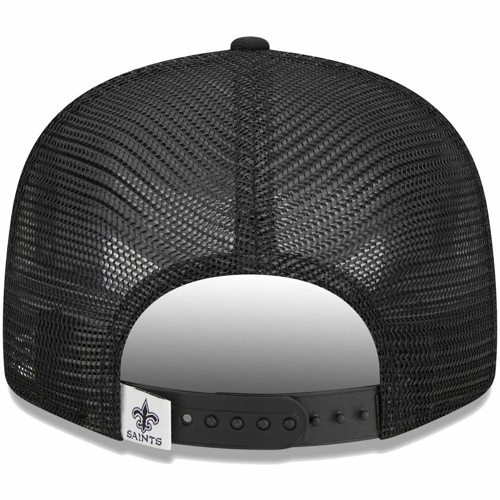 New Orleans Saints New Era Main Trucker 9FIFTY Snapback Hat - Black cheap