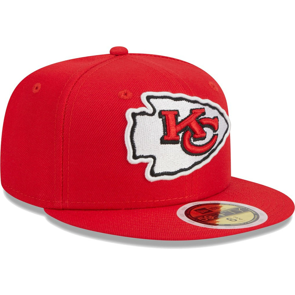 Kansas City Chiefs New Era Youth Main 59FIFTY Fitted Hat - Red discount