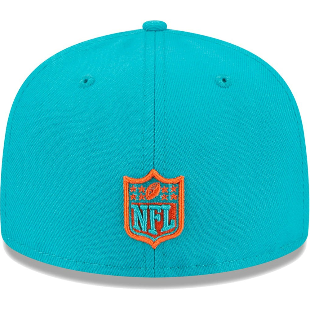 Miami Dolphins New Era Youth Main 59FIFTY Fitted Hat - Aqua online