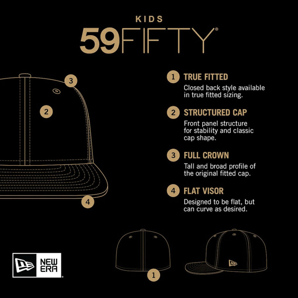 Miami Dolphins New Era Youth Main 59FIFTY Fitted Hat - Aqua online