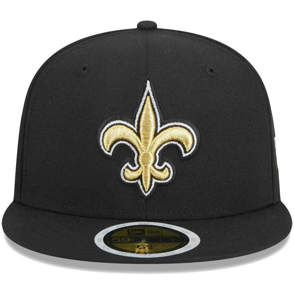 New Orleans Saints New Era Youth Main 59FIFTY Fitted Hat - Black online
