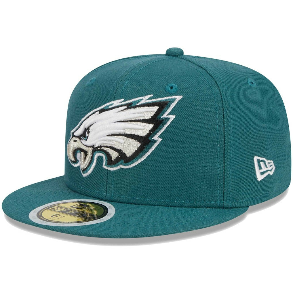 Philadelphia Eagles New Era Youth Main 59FIFTY Fitted Hat - Midnight Green on sale