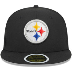 Pittsburgh Steelers New Era Youth Main 59FIFTY Fitted Hat - Black discount