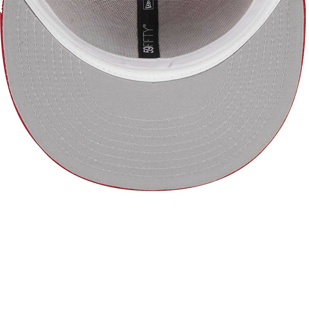 San Francisco 49ers New Era Youth Main 59FIFTY Fitted Hat - Scarlet discount