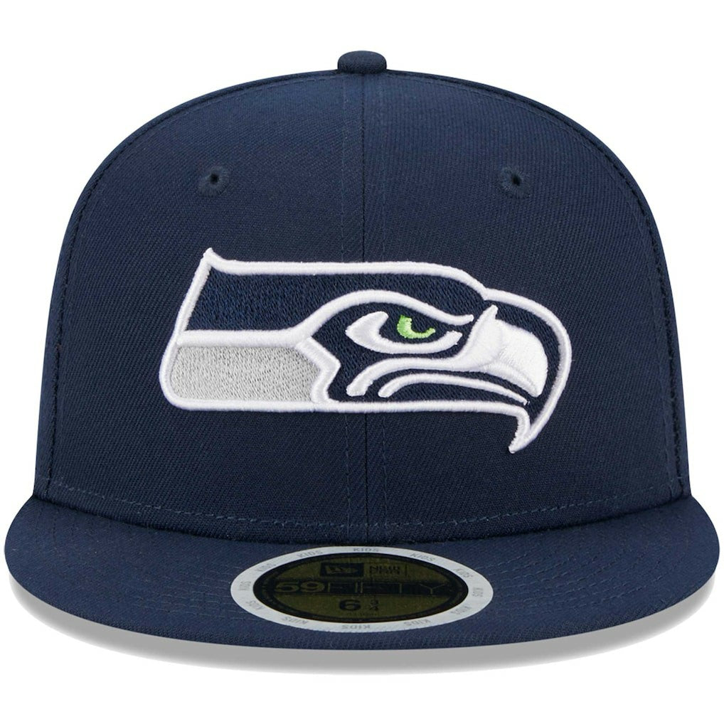 Seattle Seahawks New Era Youth Main 59FIFTY Fitted Hat - College Navy online