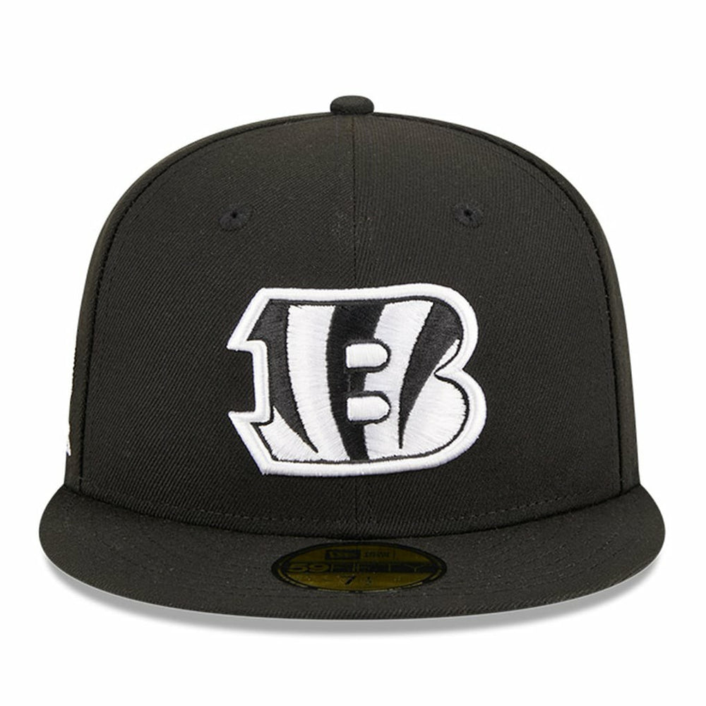 Cincinnati Bengals New Era Main Patch 59FIFTY Fitted Hat - Black cheap