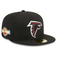 Atlanta Falcons New Era Main Patch 59FIFTY Fitted Hat - Black discount