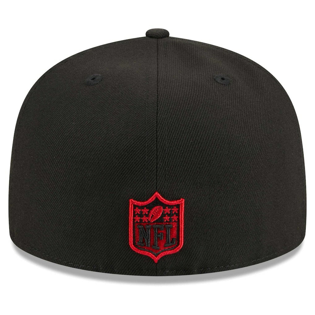 Atlanta Falcons New Era Main Patch 59FIFTY Fitted Hat - Black discount