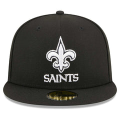 New Orleans Saints New Era Main Patch 59FIFTY Fitted Hat - Black discount