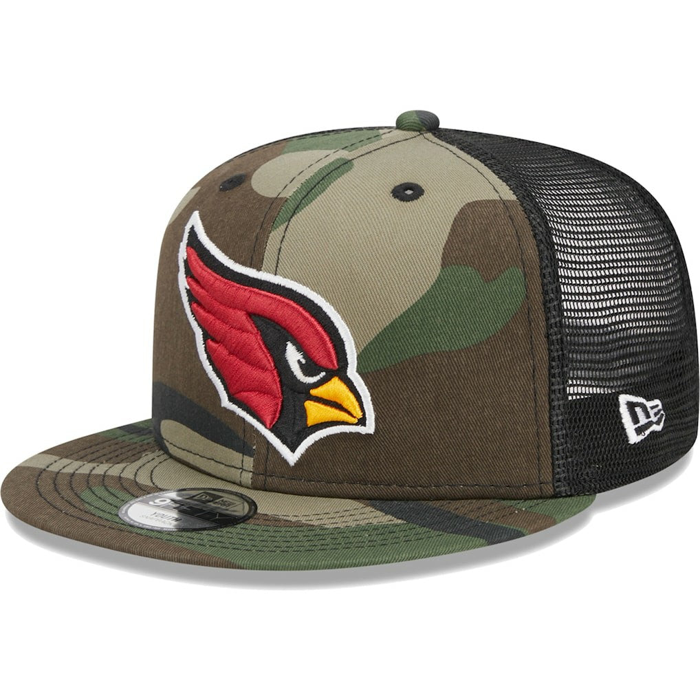 Arizona Cardinals New Era Youth Main Trucker 9FIFTY Snapback Hat - Camo cheap