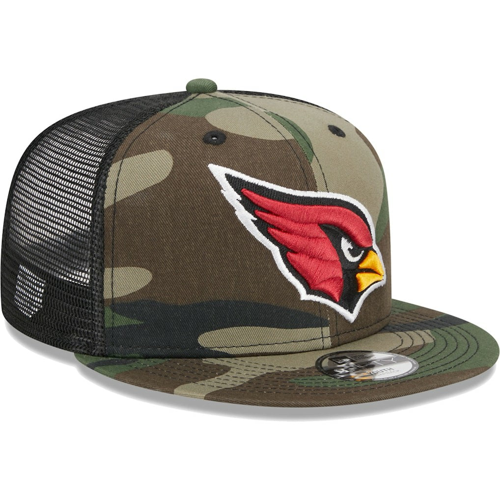 Arizona Cardinals New Era Youth Main Trucker 9FIFTY Snapback Hat - Camo cheap