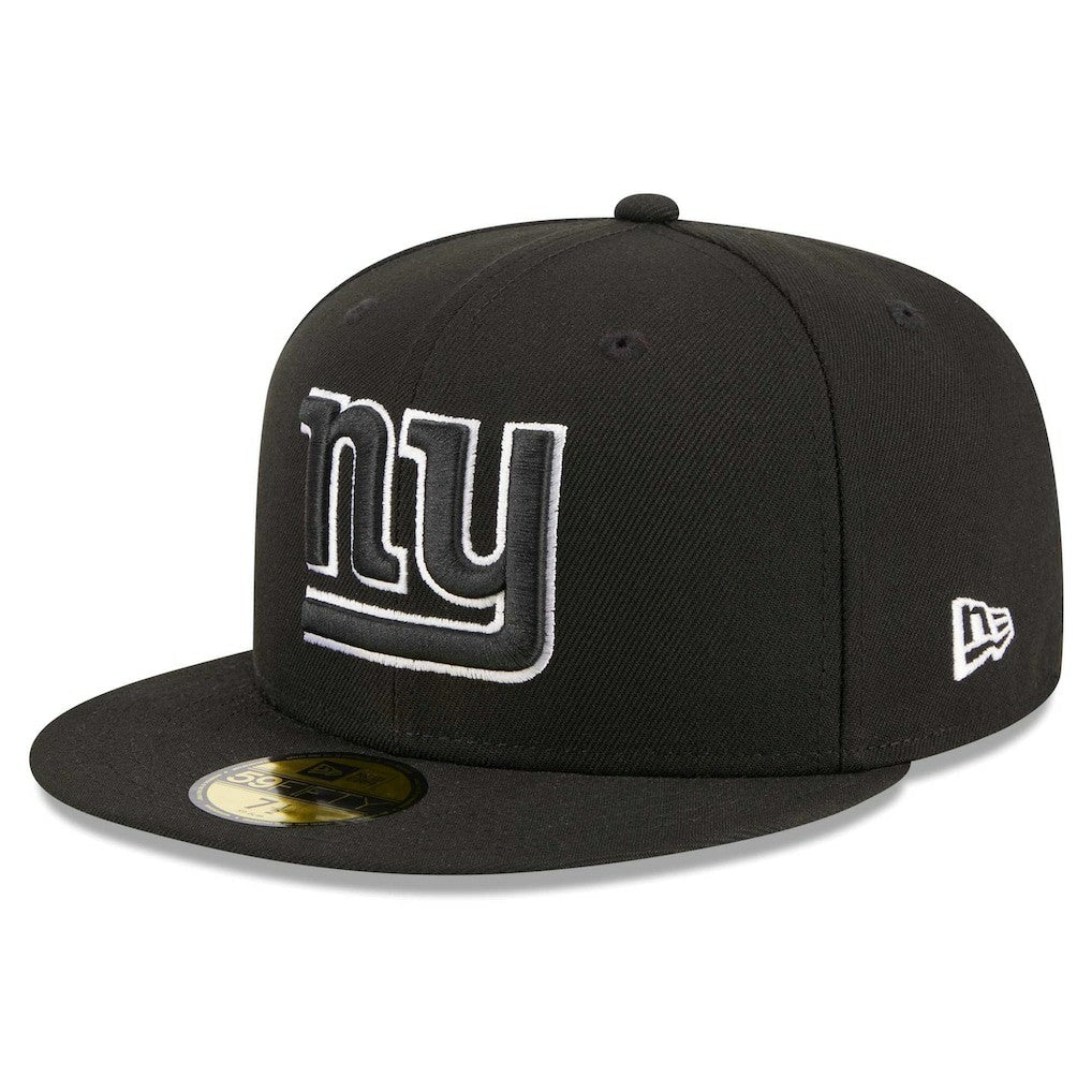 New York Giants New Era Main Patch 59FIFTY Fitted Hat - Black sale