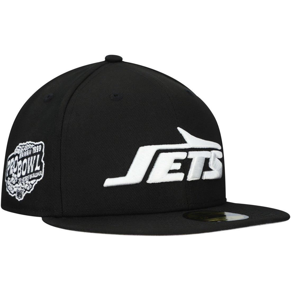 New York Jets New Era Main Patch 59FIFTY Fitted Hat - Black on sale