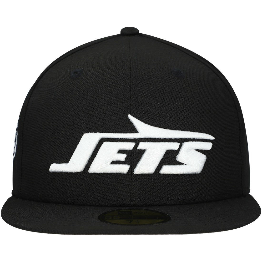 New York Jets New Era Main Patch 59FIFTY Fitted Hat - Black on sale