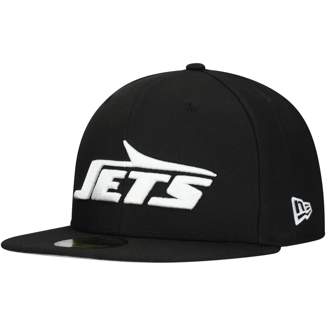 New York Jets New Era Main Patch 59FIFTY Fitted Hat - Black on sale