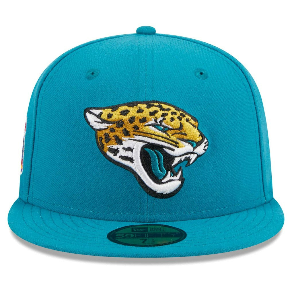 Jacksonville Jaguars New Era Main Patch 59FIFTY Fitted Hat - Teal discount