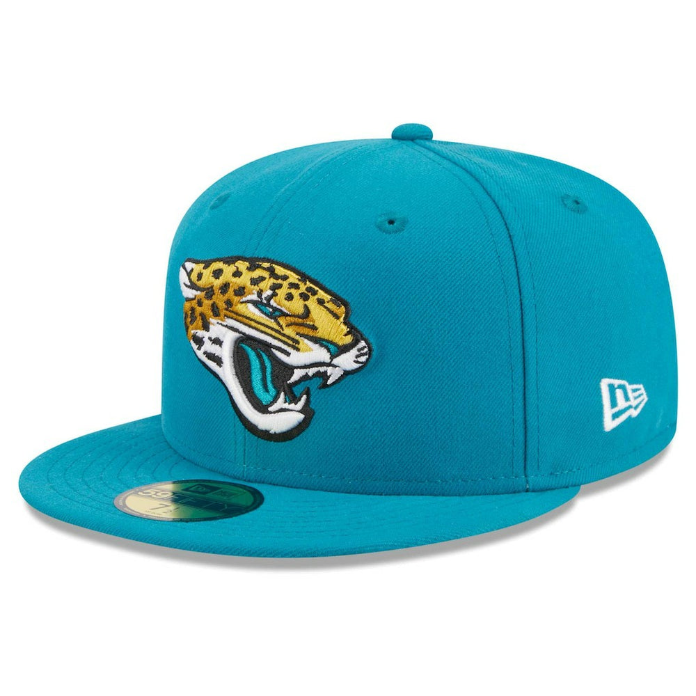 Jacksonville Jaguars New Era Main Patch 59FIFTY Fitted Hat - Teal discount