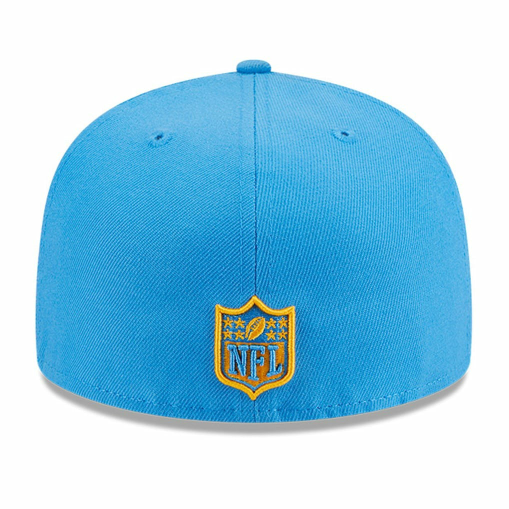 Los Angeles Chargers New Era Main Patch 59FIFTY Fitted Hat - Powder Blue cheap