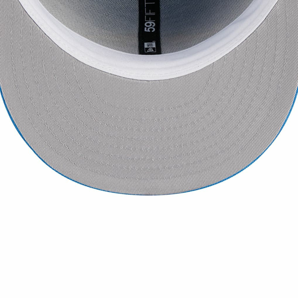 Los Angeles Chargers New Era Main Patch 59FIFTY Fitted Hat - Powder Blue cheap