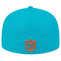 Miami Dolphins New Era Main Patch 59FIFTY Fitted Hat - Aqua outlet
