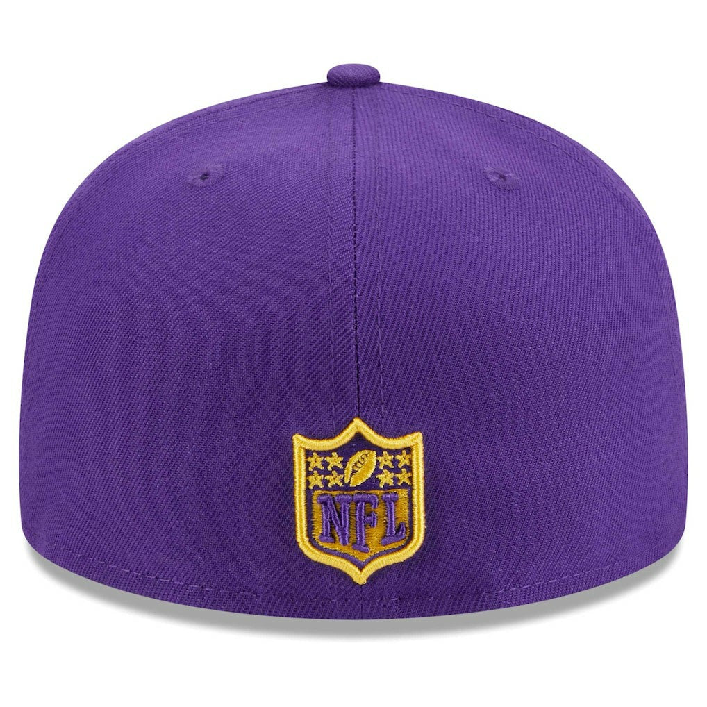 Minnesota Vikings New Era Main Patch 59FIFTY Fitted Hat - Purple for sale