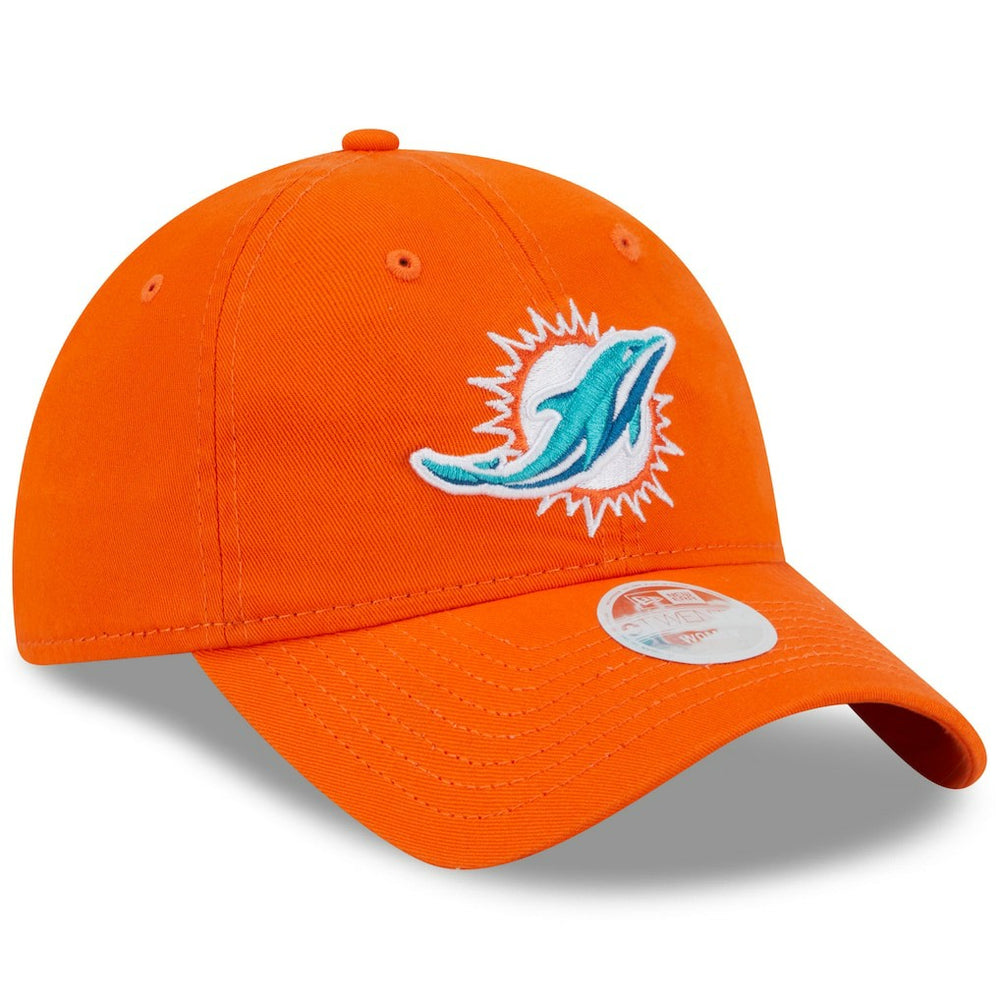 Miami Dolphins New Era Women's Main Core Classic 2.0 9TWENTY Adjustable Hat - Orange on sale