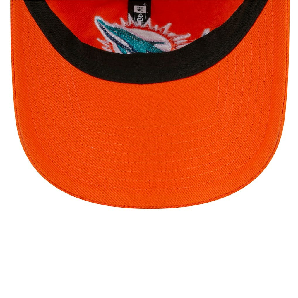 Miami Dolphins New Era Women's Main Core Classic 2.0 9TWENTY Adjustable Hat - Orange on sale