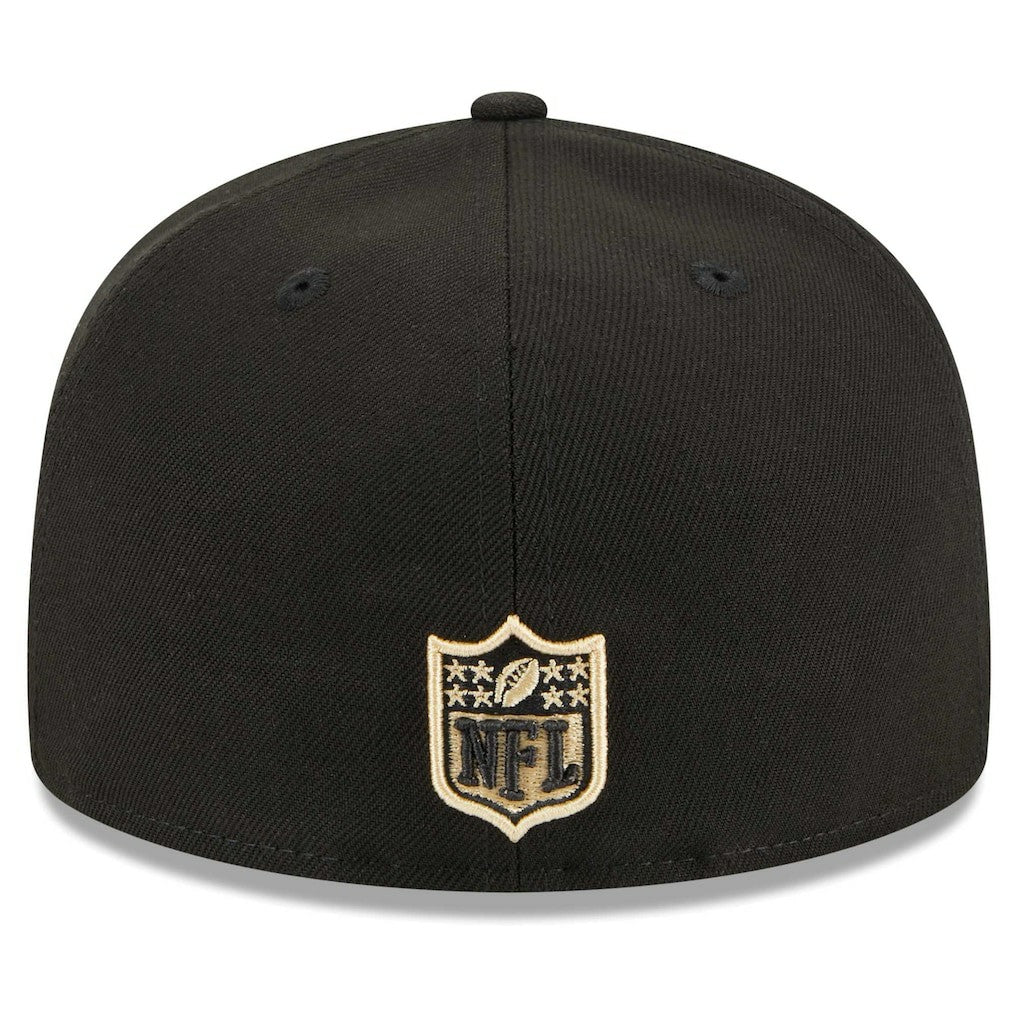 New Orleans Saints New Era Main Patch 59FIFTY Fitted Hat - Black on sale