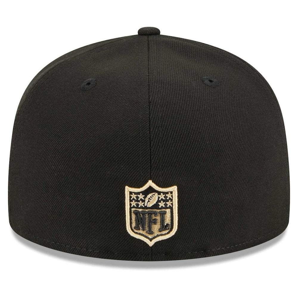 New Orleans Saints New Era Main Patch 59FIFTY Fitted Hat - Black on sale