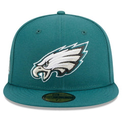 Philadelphia Eagles New Era Main Patch 59FIFTY Fitted Hat - Midnight Green on sale