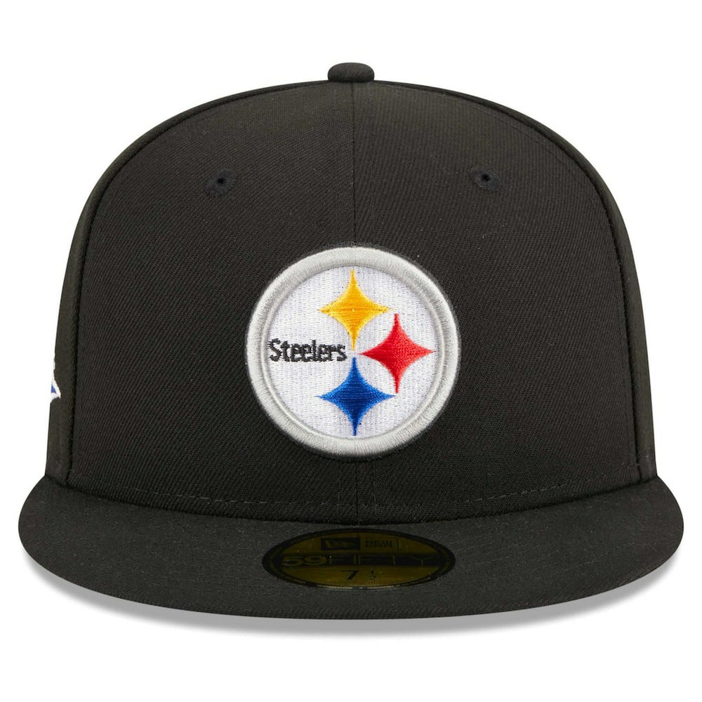 Pittsburgh Steelers New Era Main Patch 59FIFTY Fitted Hat - Black on sale