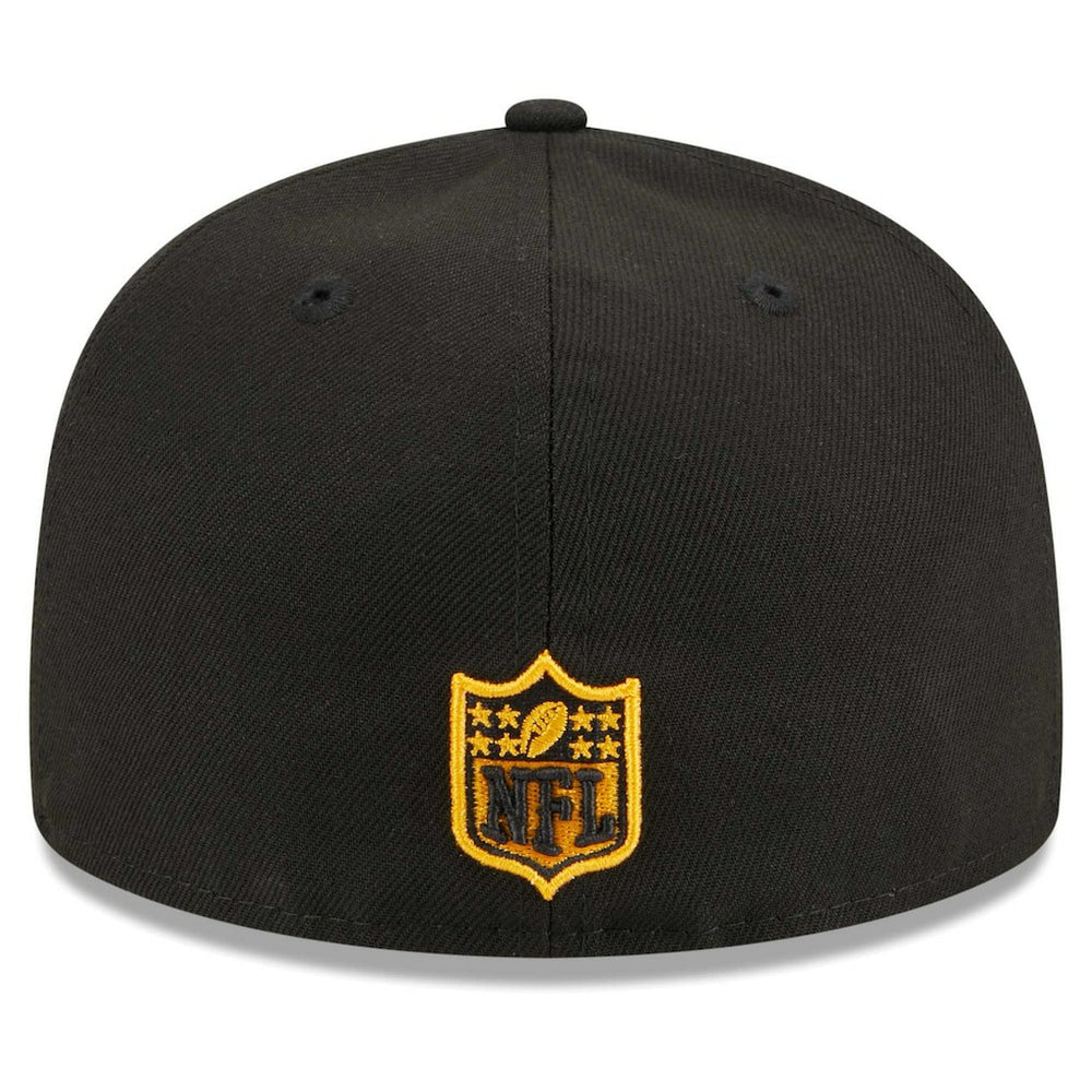 Pittsburgh Steelers New Era Main Patch 59FIFTY Fitted Hat - Black on sale