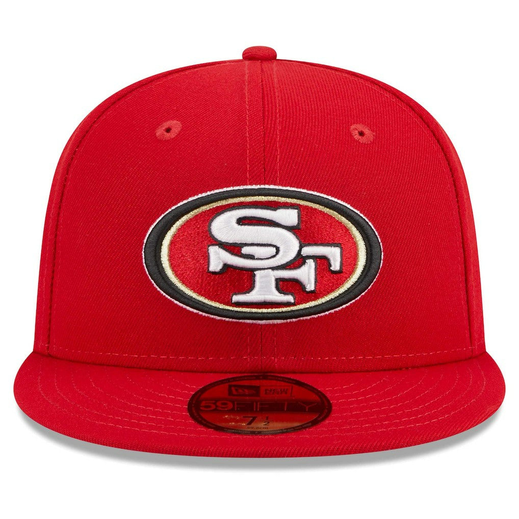 San Francisco 49ers New Era Main Patch 59FIFTY Fitted Hat - Scarlet online