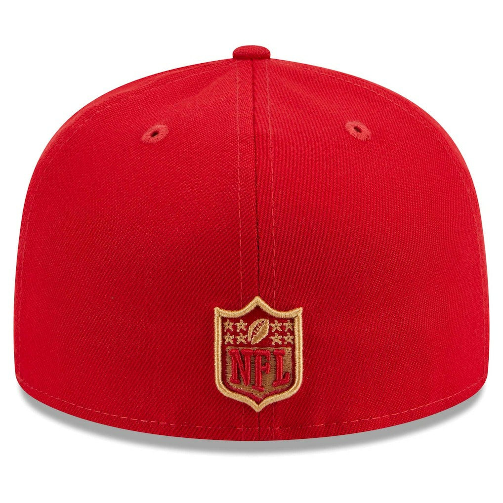 San Francisco 49ers New Era Main Patch 59FIFTY Fitted Hat - Scarlet online