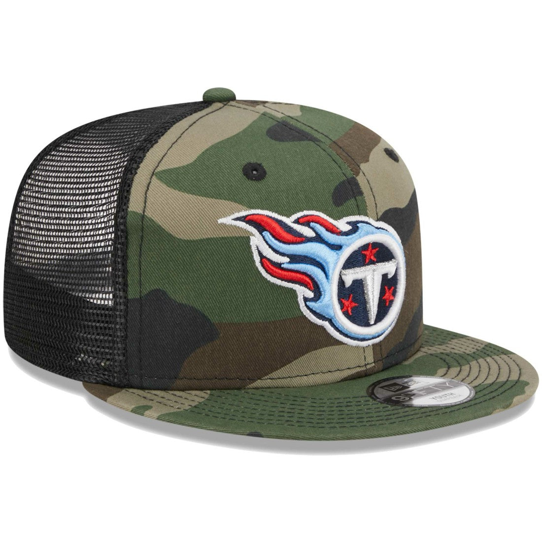 Tennessee Titans New Era Youth Main Trucker 9FIFTY Snapback Hat - Camo sale