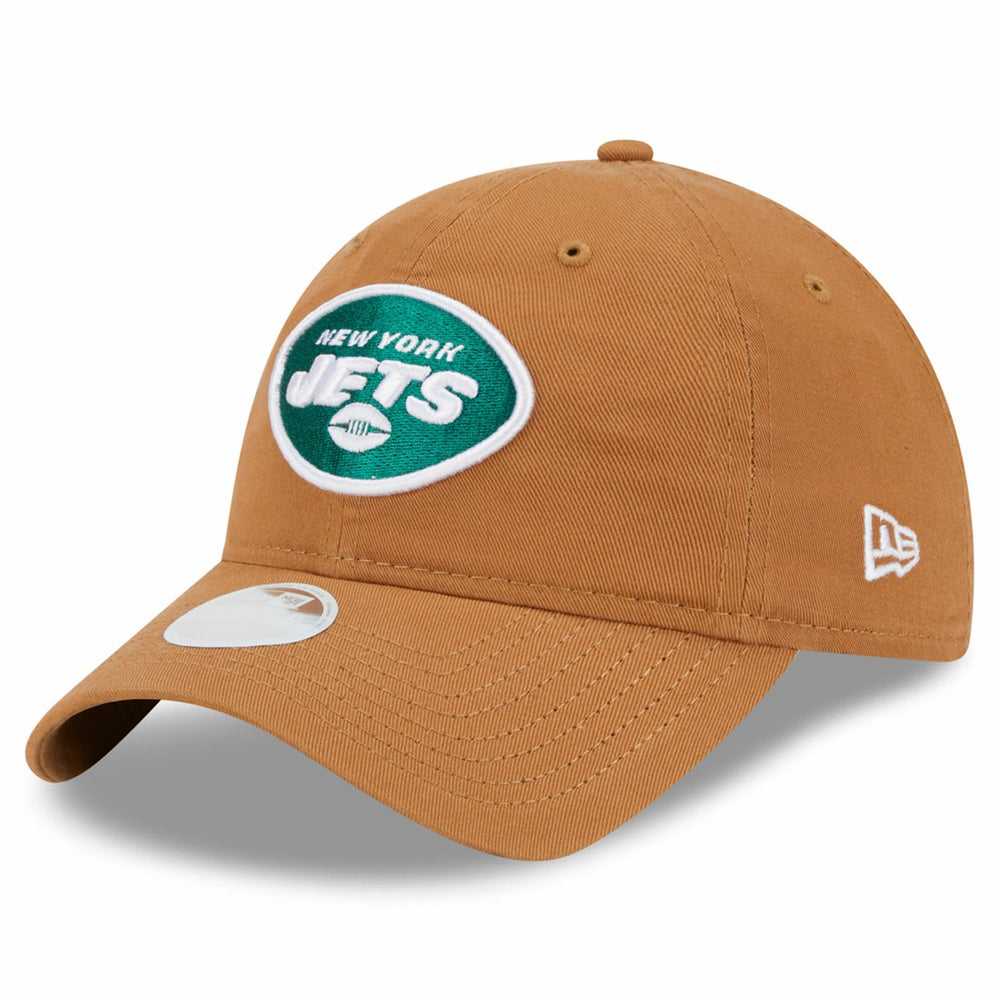 New York Jets New Era Women's Main Core Classic 2.0 9TWENTY Adjustable Hat - Brown for sale
