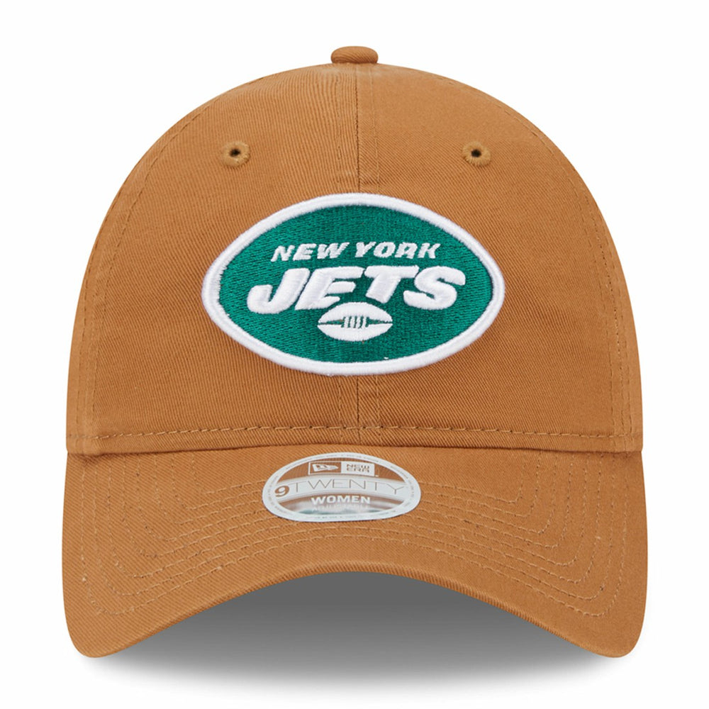New York Jets New Era Women's Main Core Classic 2.0 9TWENTY Adjustable Hat - Brown for sale