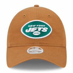 New York Jets New Era Women's Main Core Classic 2.0 9TWENTY Adjustable Hat - Brown for sale