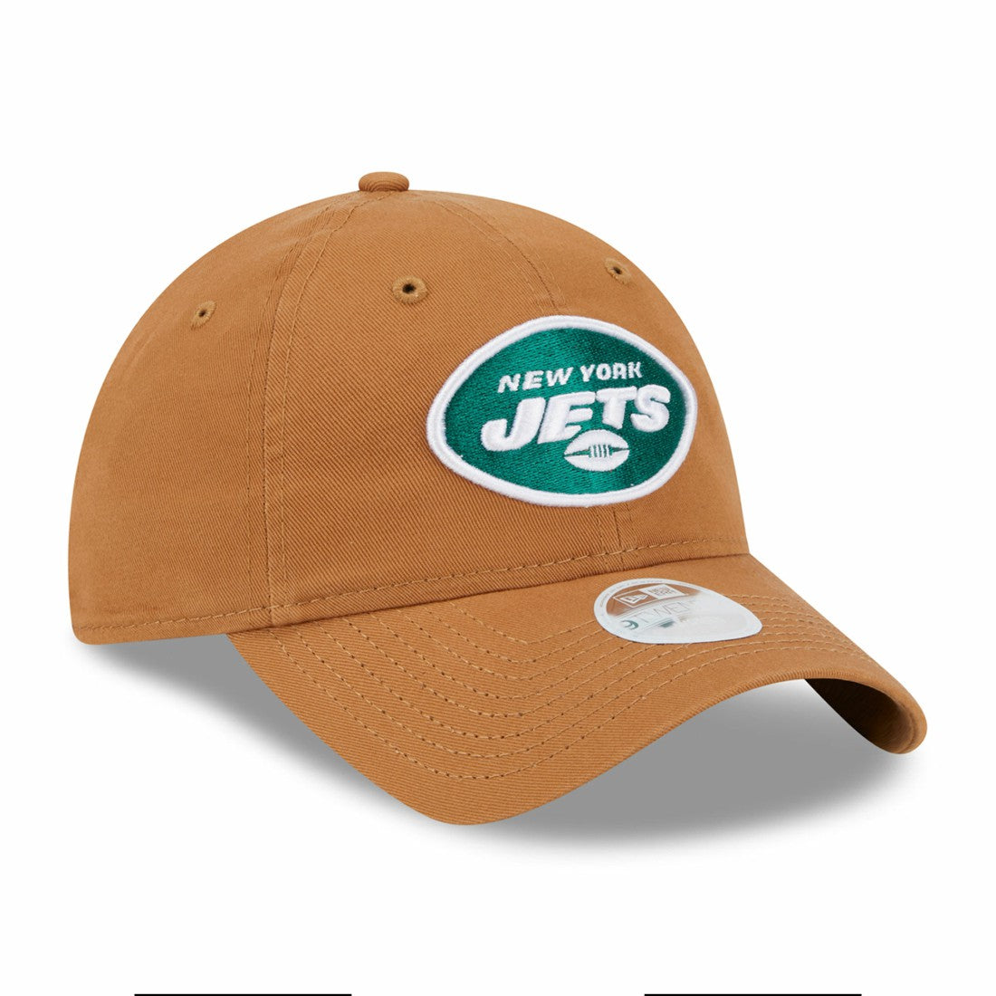 New York Jets New Era Women's Main Core Classic 2.0 9TWENTY Adjustable Hat - Brown for sale