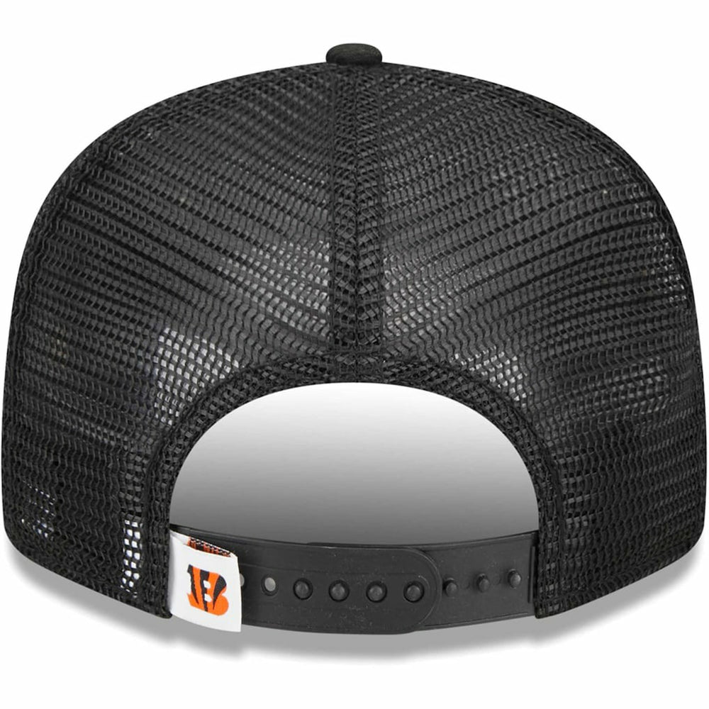 Cincinnati Bengals New Era Youth Main Trucker 9FIFTY Snapback Hat - Black sale