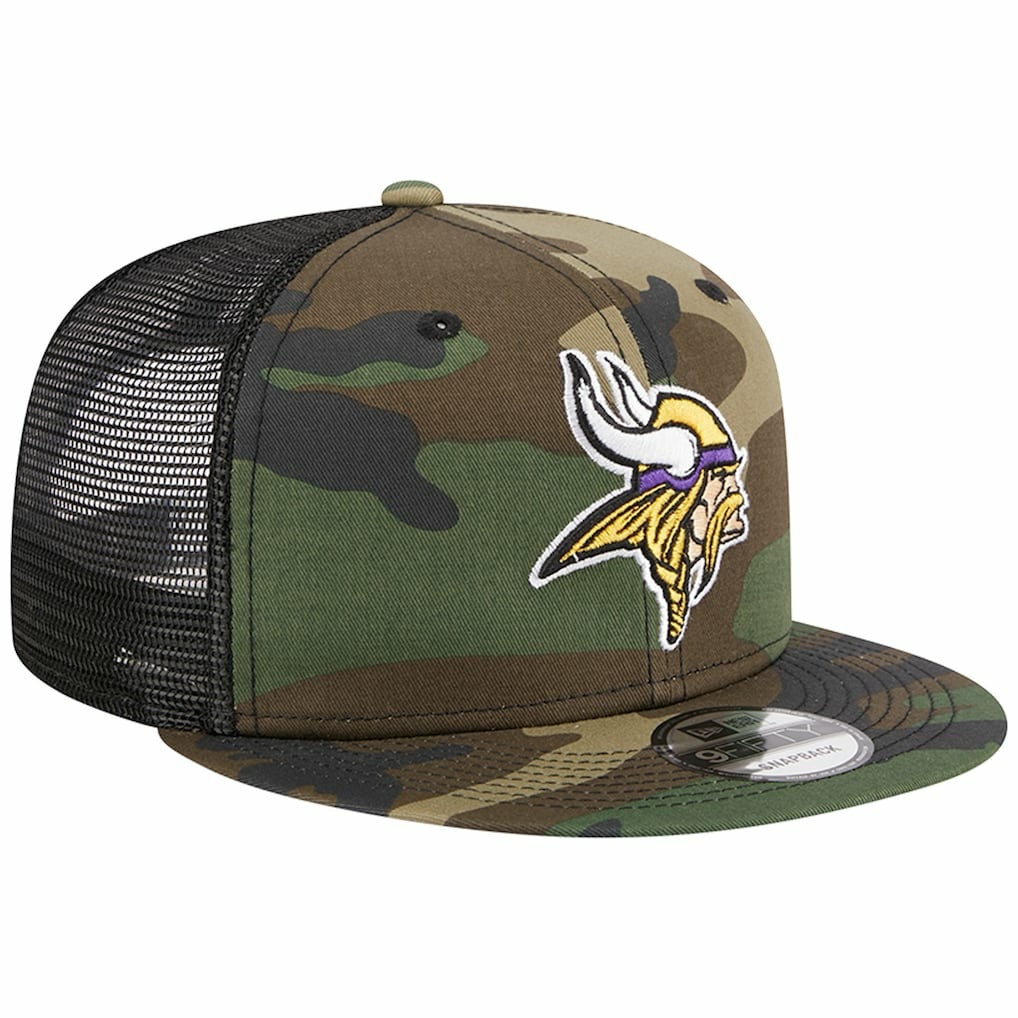 Minnesota Vikings New Era Main Trucker 9FIFTY Snapback Hat - Camo sale