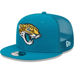 Jacksonville Jaguars New Era Youth Main Trucker 9FIFTY Snapback Hat - Teal online