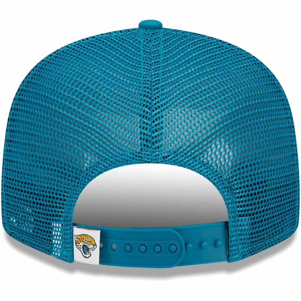 Jacksonville Jaguars New Era Youth Main Trucker 9FIFTY Snapback Hat - Teal online