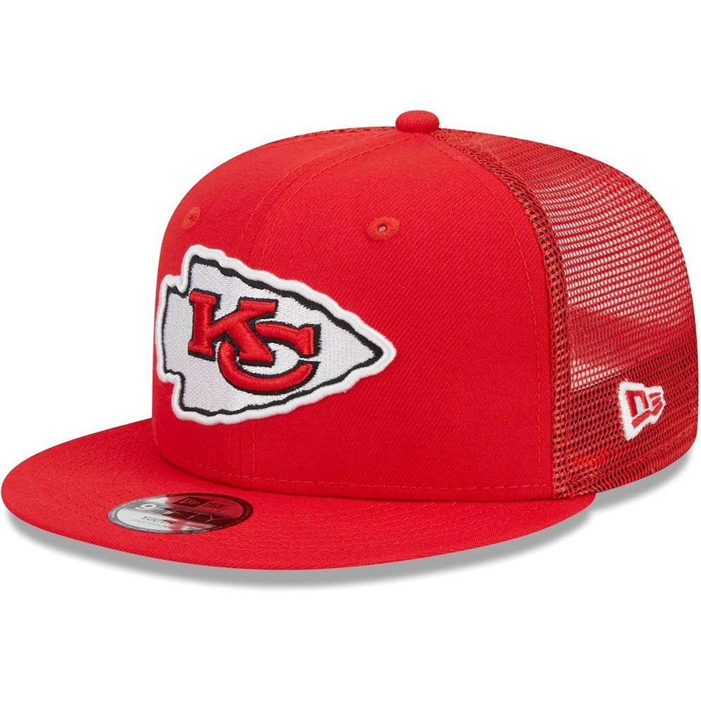 Kansas City Chiefs New Era Youth Main Trucker 9FIFTY Snapback Hat - Red outlet