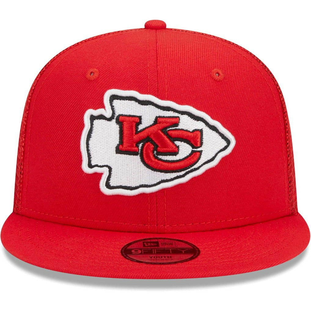 Kansas City Chiefs New Era Youth Main Trucker 9FIFTY Snapback Hat - Red outlet