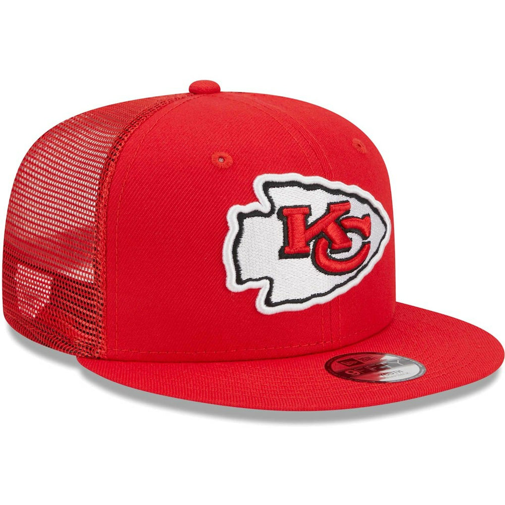 Kansas City Chiefs New Era Youth Main Trucker 9FIFTY Snapback Hat - Red outlet