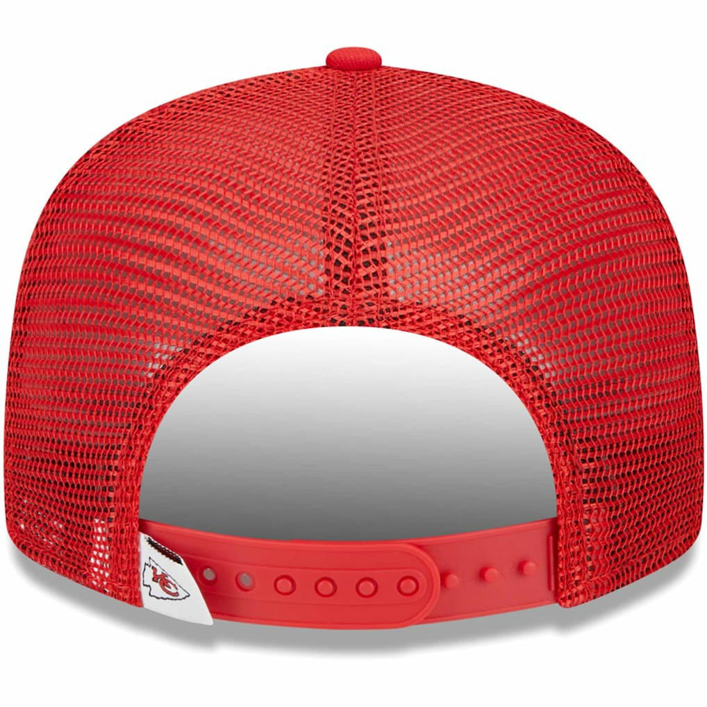 Kansas City Chiefs New Era Youth Main Trucker 9FIFTY Snapback Hat - Red outlet