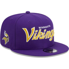 Minnesota Vikings New Era Main Script 9FIFTY Snapback Hat - Purple online