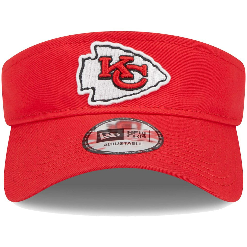Kansas City Chiefs New Era Main Adjustable Visor - Red sale