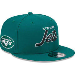 New York Jets New Era Main Script 9FIFTY Snapback Hat - Green for sale